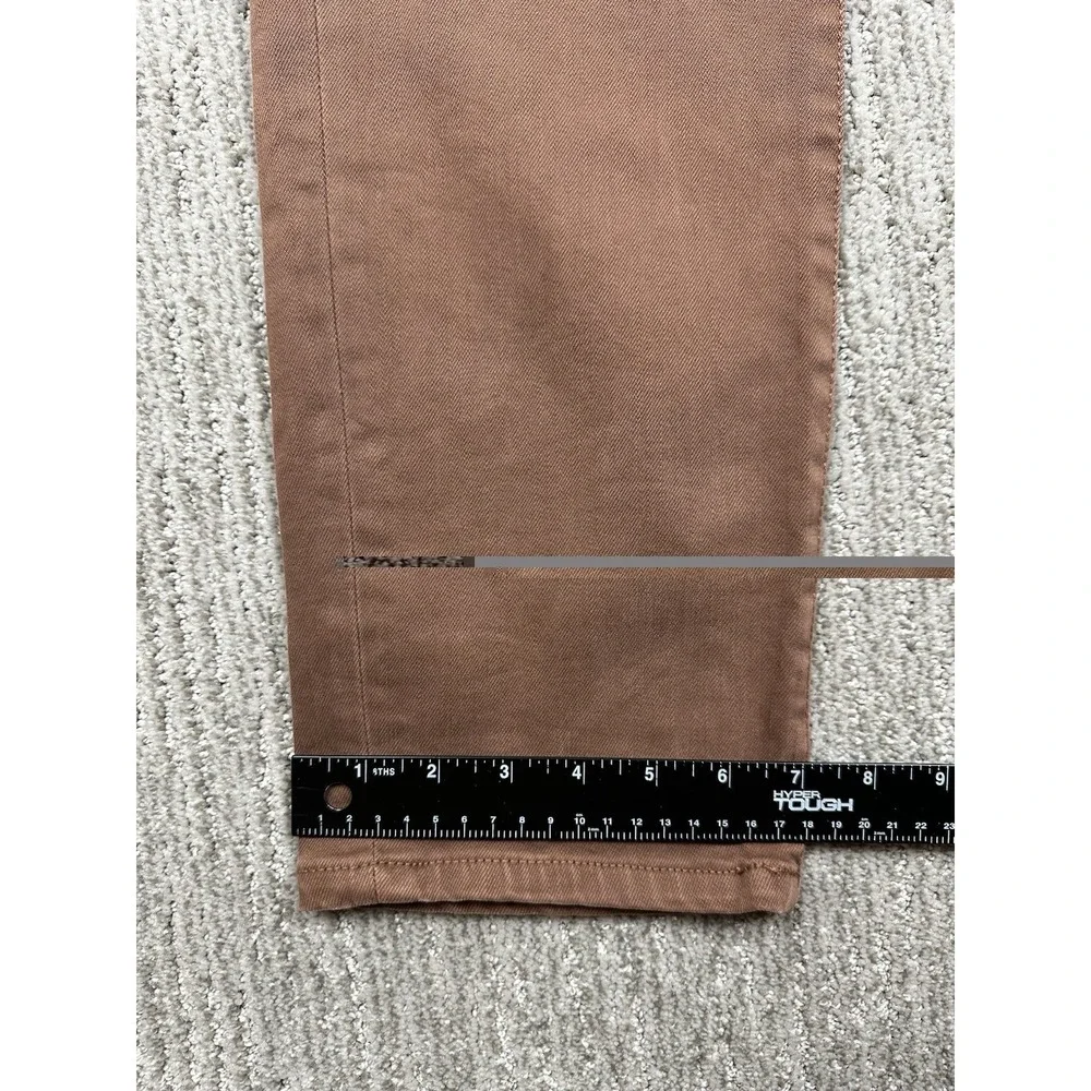 Liverpool Kingston Modern Straight Jeans 35x32 Stretch Denim Nutmeg Brown Mens